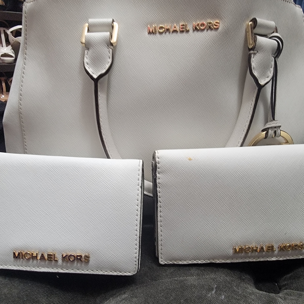 Michael Kors White Women's Bag Set